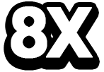 8X