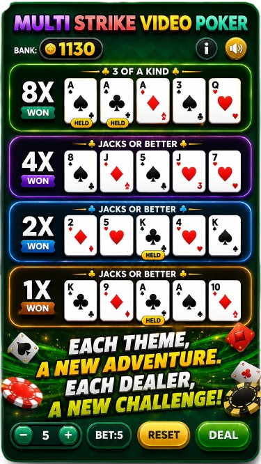 Multi Level Poker Game Screenshot